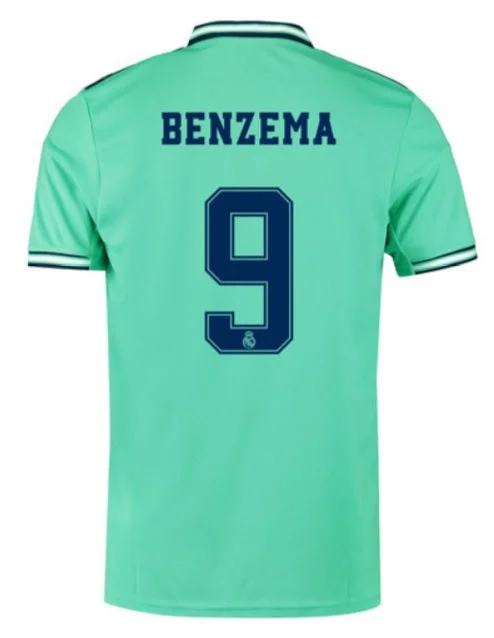 Real Madrid Benzema 19/20 Third Jersey-AFC Women’s NFL Jersey -