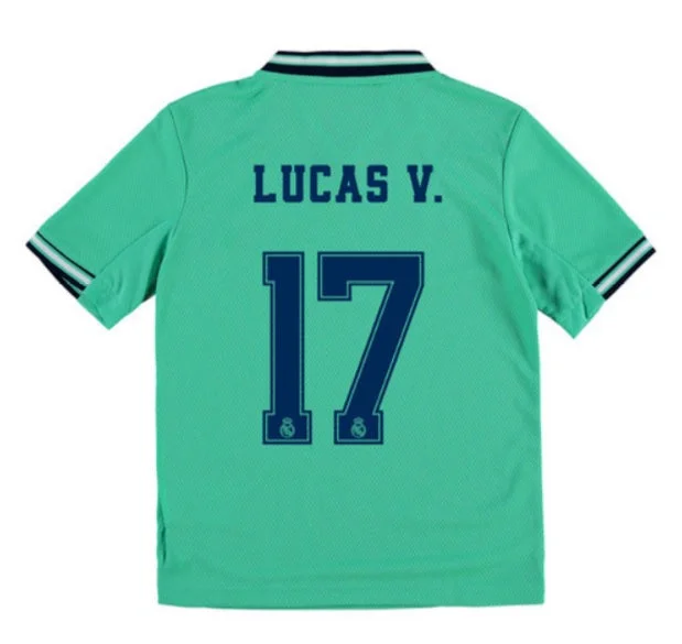 Real Madrid Lucas V Youth 19/20 3rd Jersey-AFC Football Jersey with Name and Number -