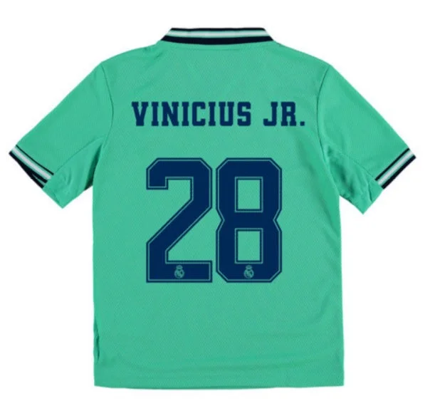 Real Madrid Vinicius JR Youth 19/20 3rd Jersey-AFC Team Jersey with Logo -