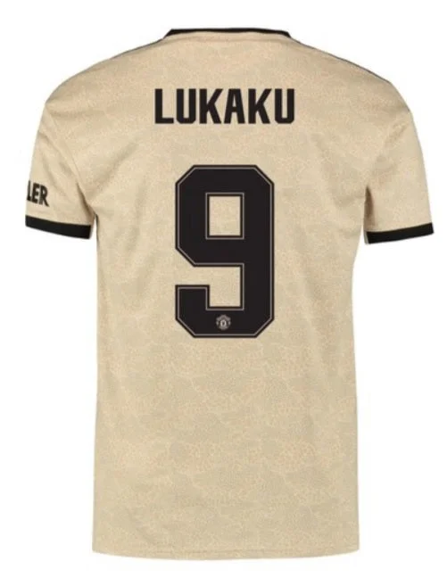 Romelu Lukaku Manchester United 19/20 Club Font Away Jersey-AFC Fan Jersey -