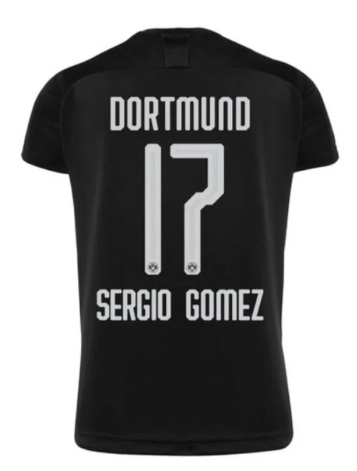 Sergio Gomez Martin Borussia Dortmund 19/20 Away Jersey-AFC Youth Custom Jersey -