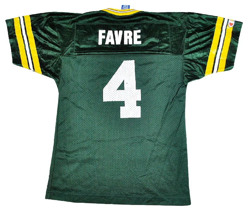 Vintage Green Bay Packers Brett Favre Jersey Size Youth Medium-NFC Carolina Panthers Jersey -