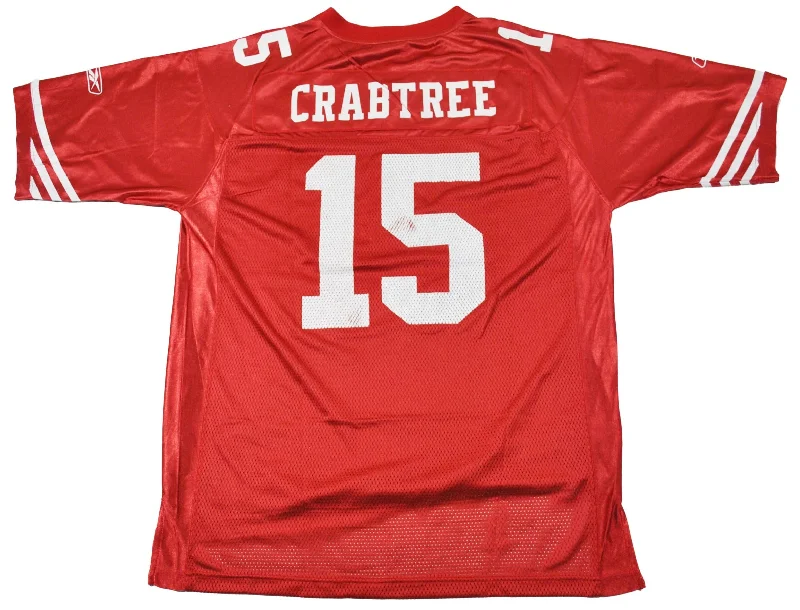 Vintage San Francisco 49ers Michael Crabtree Jersey Size Large-NFC Official Football Jersey -