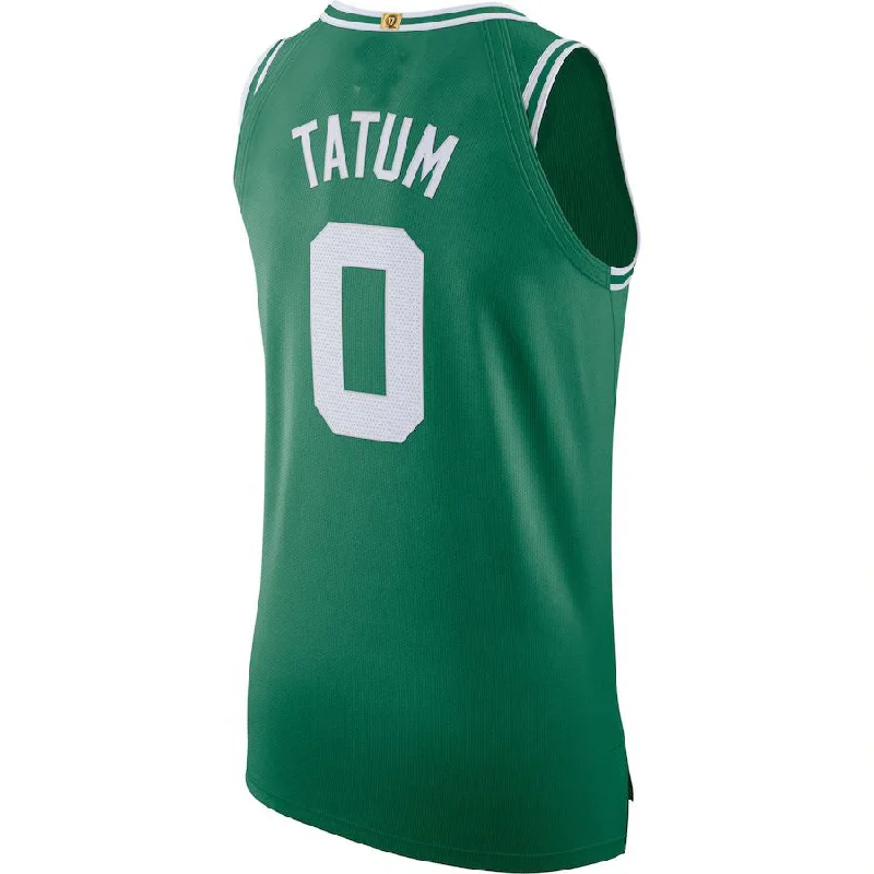 B.Celtics #0 Jayson Tatum 2020-21 Authentic Jersey Icon Edition Kelly Green Stitched American Basketball Jersey-NFC Team Logo Football Jersey -