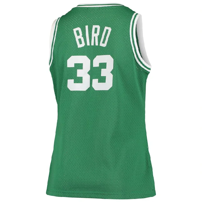 B.Celtics #33 Larry Bird Mitchell & Ness Plus Size Swingman Jersey Kelly Green Stitched American Basketball Jersey-NFC Football Jersey for Men -