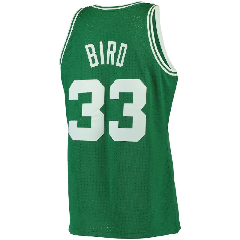 B.Celtics #33 Larry Bird Mitchell & Ness Big & Tall Hardwood Classics Jersey Kelly Green Stitched American Basketball Jersey-NFC Limited Edition NFC Football Jersey -