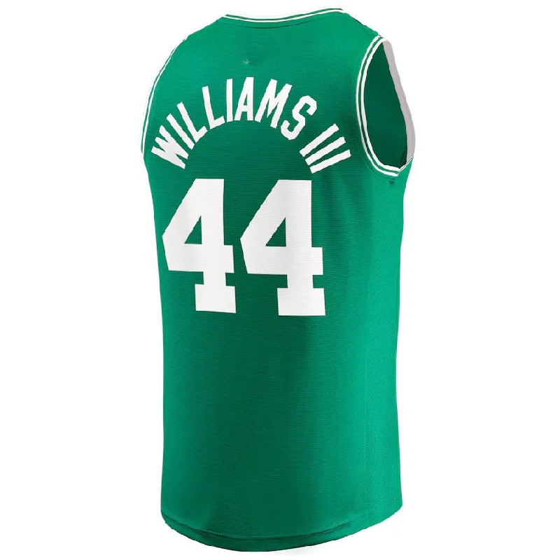 B.Celtics #44 Robert Williams III Fanatics Branded 2021-22 Fast Break Replica Jersey Icon Edition Kelly Green Stitched American Basketball Jersey-NFC Football Jersey for Kids -