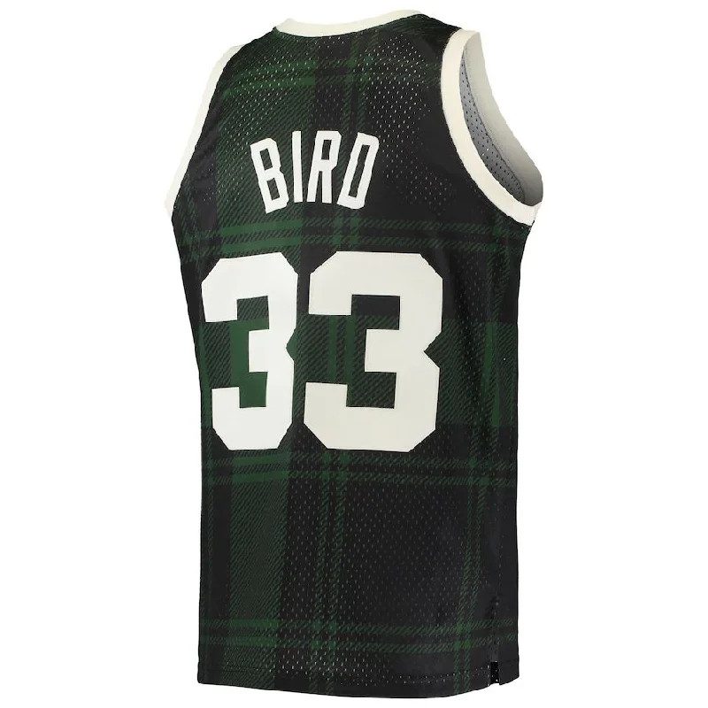 B.Celtics #33 Larry Bird Mitchell & Ness 1985-86 Hardwood Classics Uninterrupted Swingman Jersey Black Stitched American Basketball Jersey-NFC Official Football Jersey Shop -