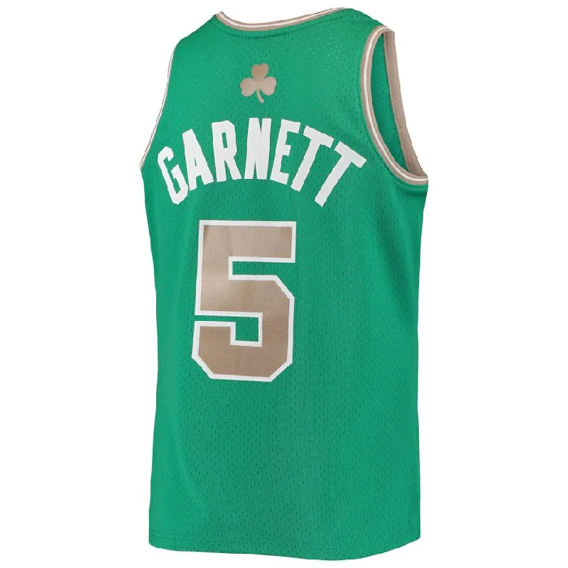 B.Celtics #5 Kevin Garnett Mitchell & Ness Hardwood Classics Swingman Jersey Kelly Green Stitched American Basketball Jersey-NFC Bears Jersey -