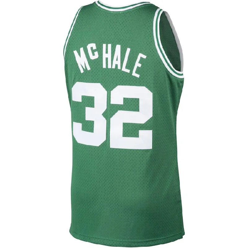 B.Celtics #32 Kevin McHale Mitchell & Ness 1985-86 Hardwood Classics Swingman Player Jersey Kelly Green Stitched American Basketball Jersey-NFC NFC Championship Edition Jersey -