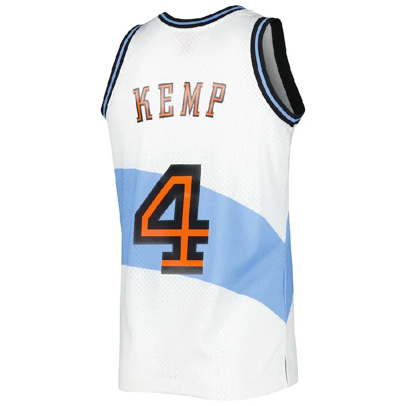 C.Cavaliers #Shawn Kemp Cleveland Cavaliers Mitchell & Ness 1997-98 Hardwood Classics Swingman Jersey White Stitched American Basketball Jersey-NFC Team Spirit Football Jersey -