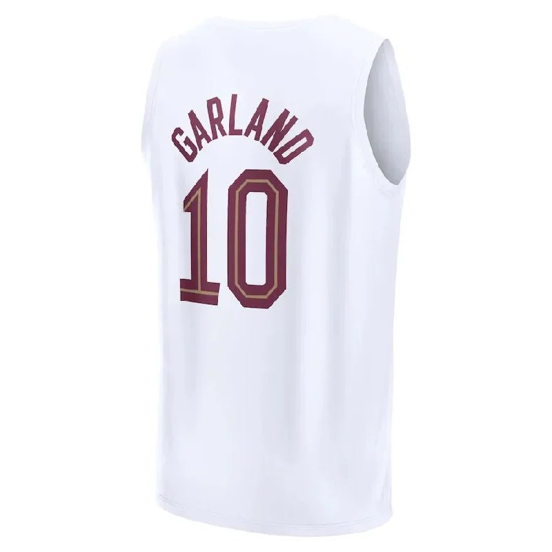 C.Cavaliers #10 Darius Garland Fanatics Branded 2022-23 Fast Break Replica Jersey White Association Edition Stitched American Basketball Jersey-NFC NFC Football Jersey Custom Name -