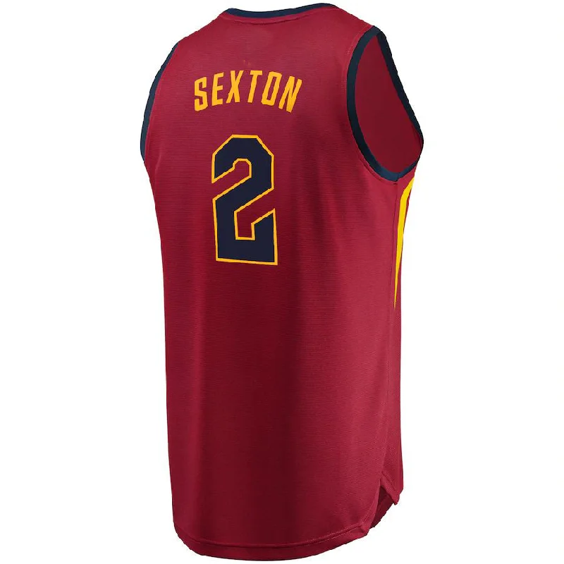 C.Cavaliers #2 Collin Sexton Fanatics Branded Replica Fast Break Jersey Wine Icon Edition Stitched American Basketball Jersey-NFC Youth NFC Jersey Sale -