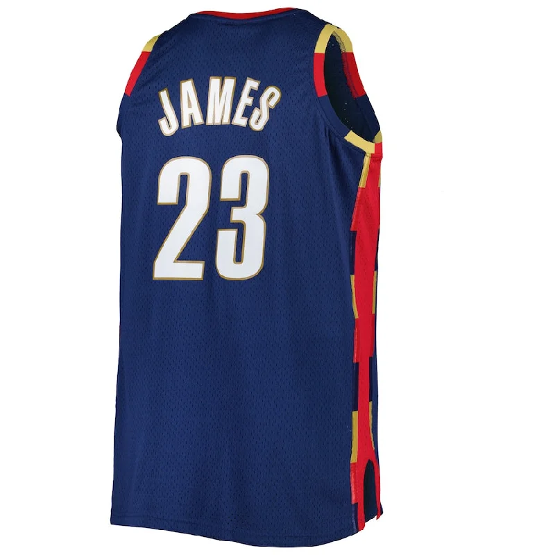 C.Cavaliers #23 LeBron James Mitchell & Ness Big & Tall Hardwood Classics 2008-09 Swingman Jersey Navy Stitched American Basketball Jersey-NFC NFC Championship Jersey Online -