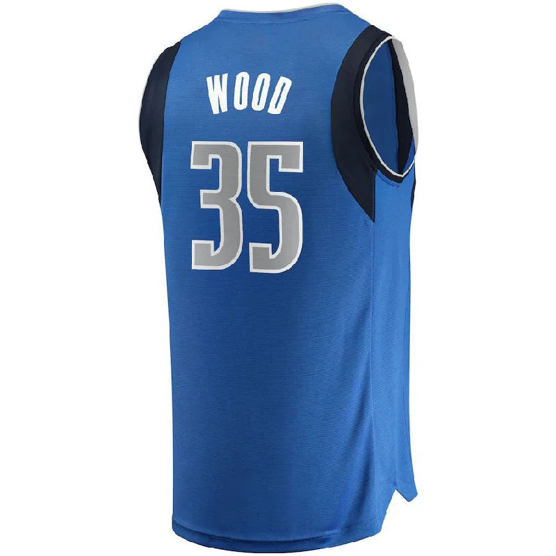 D.Mavericks #35 Christian Wood Fanatics Branded Fast Break Replica Jersey Icon Edition Blue Stitched American Basketball Jersey-NFC Youth Football Jersey Sale -