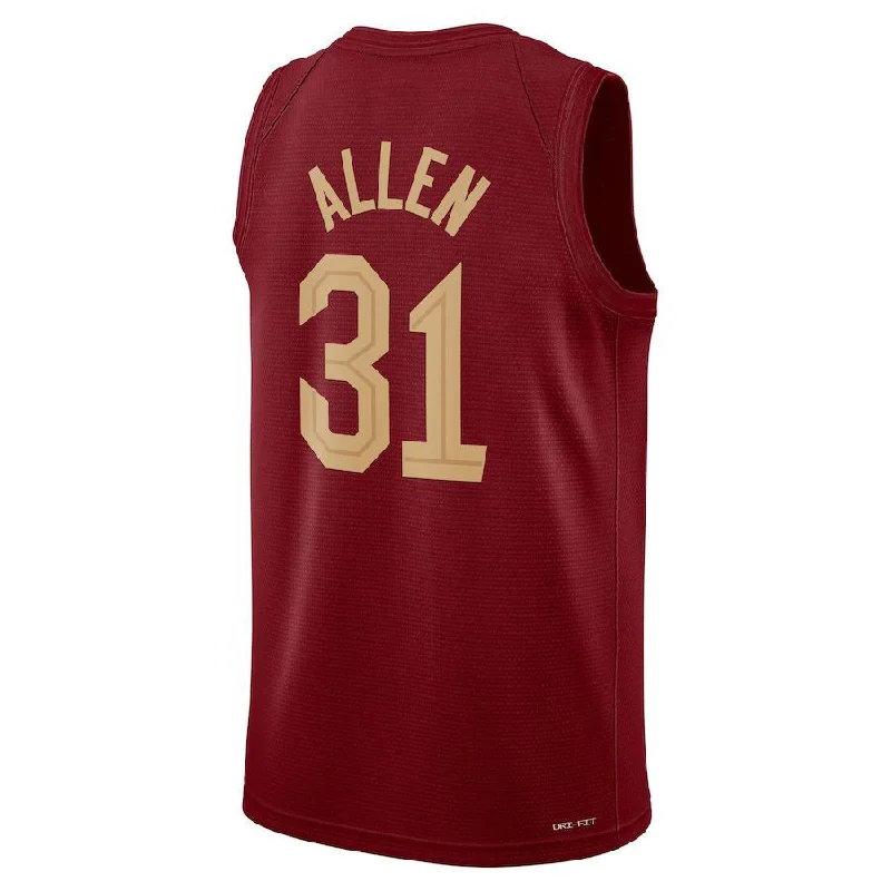 C.Cavaliers #31 Jarrett Allen 2022-23 Swingman Jersey Wine Icon Edition Stitched American Basketball Jersey-NFC Football Jersey Free Shipping -