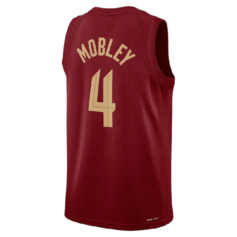 C.Cavaliers #4 Evan Mobley 2022-23 Swingman Jersey Wine Icon Edition Stitched American Basketball Jersey-NFC Special Edition Football Jersey -