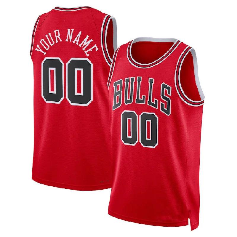 Custom C.Bulls  Unisex 2022-23 Swingman Jersey  Red Icon Edition Statement Edition American Stitched Basketball Jersey-NFC Vintage Football Jersey -