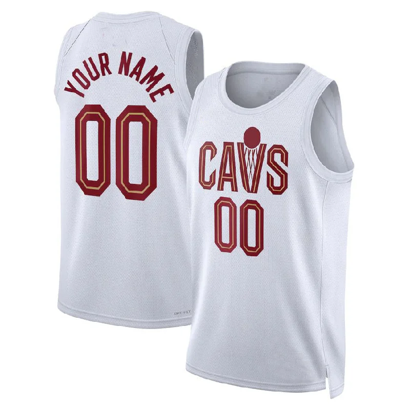 Custom C.Cavaliers Unisex 2022-23 Swingman Jersey White Association Edition American Stitched Basketball Jersey-NFC Football Jersey for Holidays -