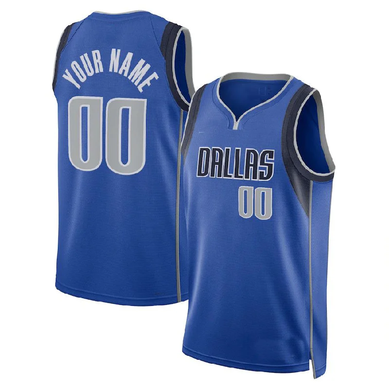 Custom D.Mavericks 2021-22 Diamond Swingman Blue Icon Edition American Stitched Basketball Jersey-NFC NFC Fan Gear Jersey -