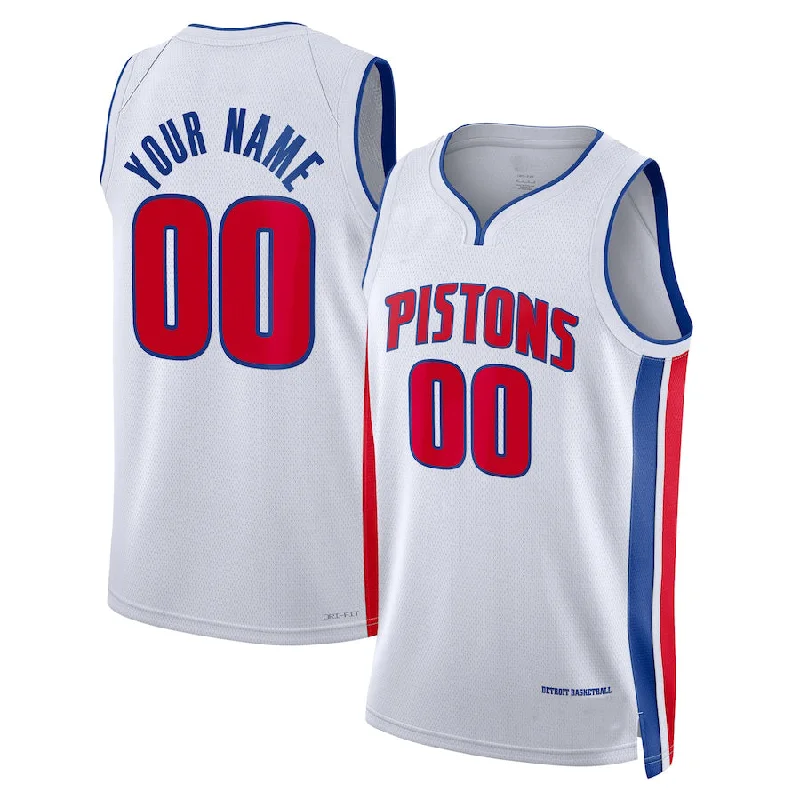 Custom D.Pistons Unisex 2022-23 Swingman Jersey White Association Edition American Stitched Basketball Jersey-NFC Atlanta Falcons Jersey -