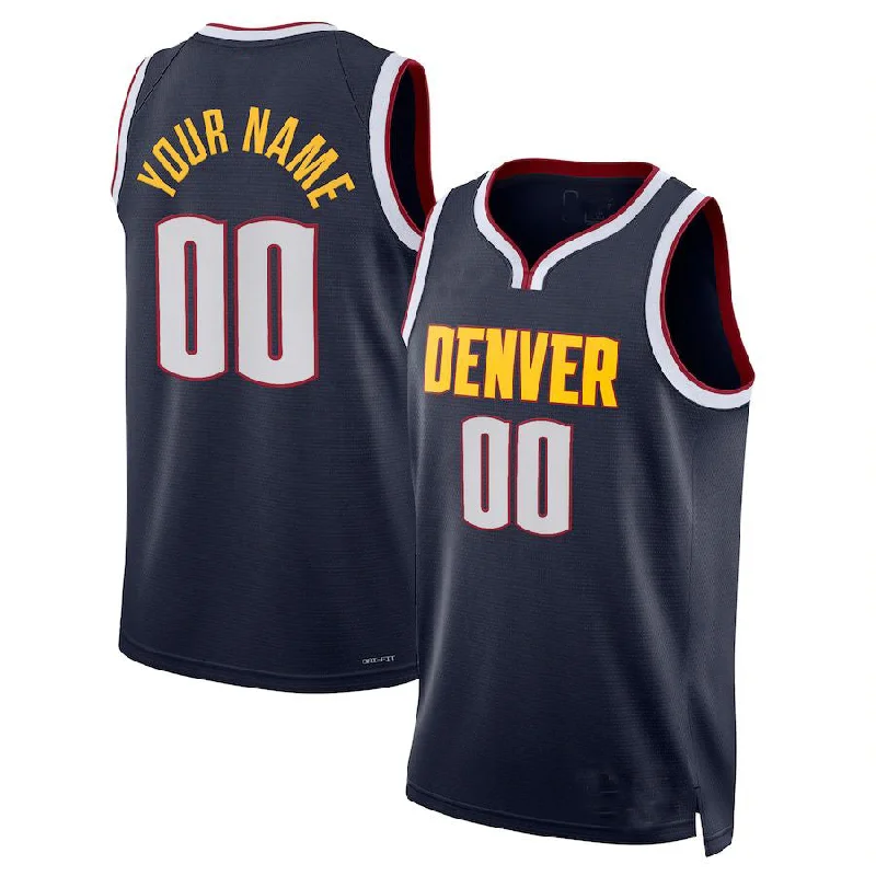 Custom D.Nuggets 2021-22 Diamond Swingman  Navy Icon Edition American Stitched Basketball Jersey-NFC NFC Football Jersey for Fans -