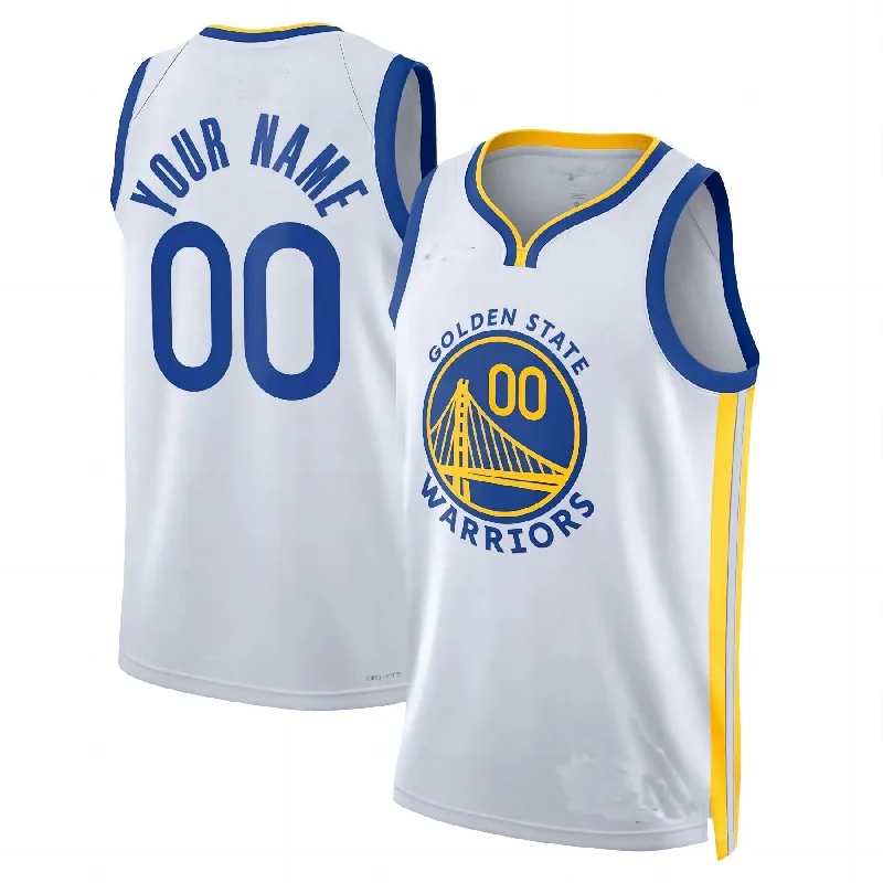 Custom G.State Warriors Unisex 2022-23 Swingman Jersey White Association Edition Stitched Basketball Jersey-NFC NFC Championship Jersey -