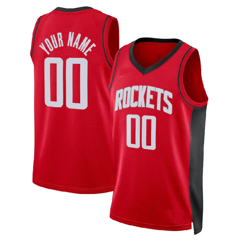 Custom H.Rockets Unisex 2022-23 Swingman  Red Icon Edition Stitched Basketball Jersey-NFC Team Spirit Football Jersey -