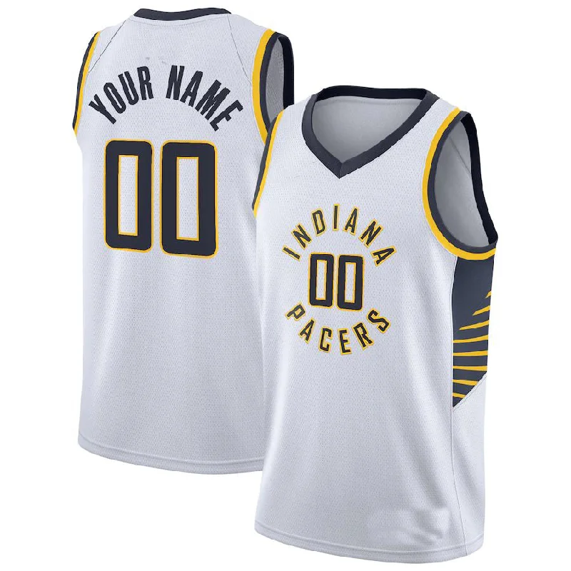 Custom IN.Pacers 2020-21 Swingman Jersey Association Edition White Stitched Basketball Jersey-NFC Football Jersey Shop -