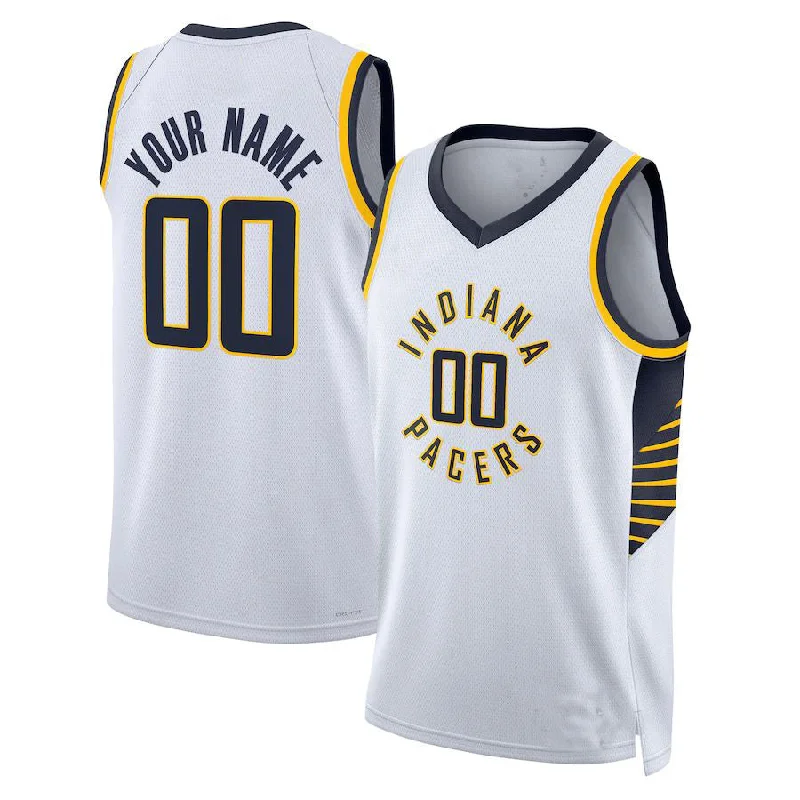 Custom IN.Pacers Unisex 2022-23 Swingman Jersey White Association Edition Stitched Basketball Jersey-NFC NFC Football Jersey Custom Name -