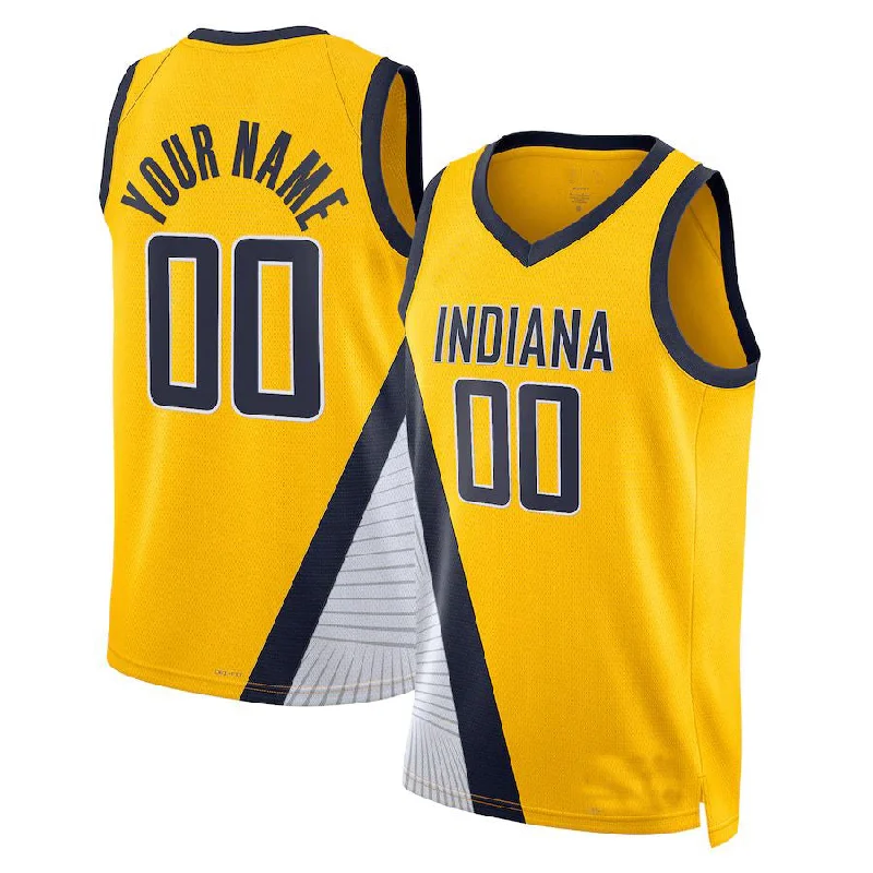 Custom IN.Pacers Jordan Brand Unisex 2022-23 Swingman Jersey Statement Edition Yellow Stitched Basketball Jersey-NFC NFC Football Jersey Online Store -