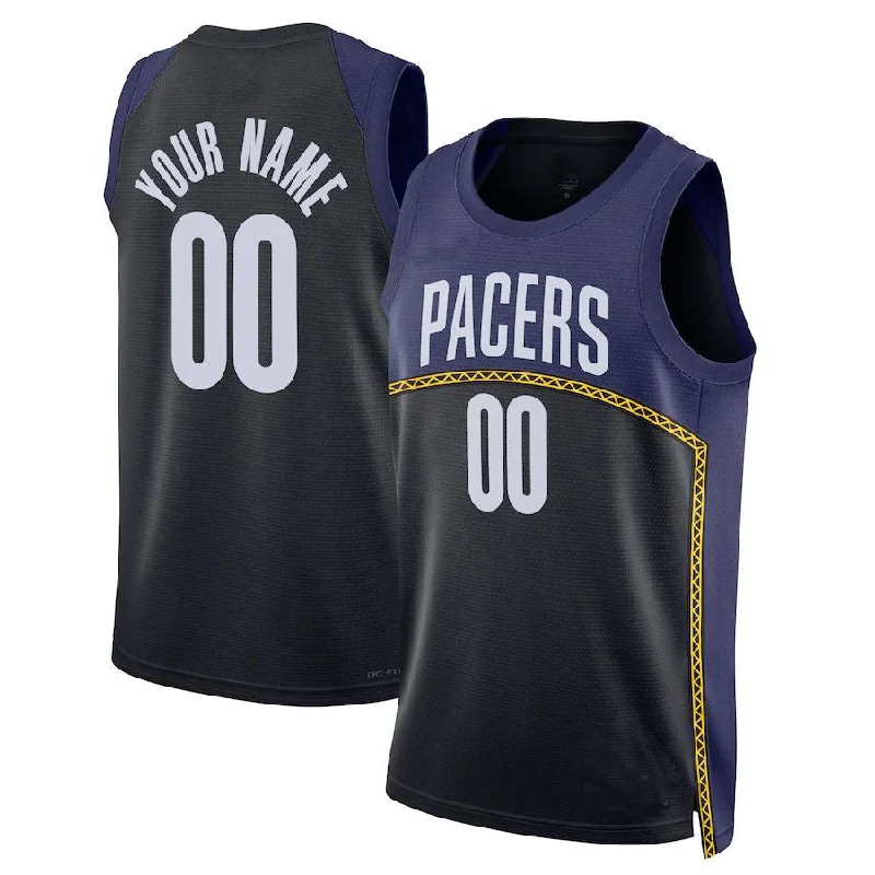 Custom IN.Pacers  Unisex 2022-23 Swingman  Icon Edition Navy Stitched Basketball Jersey-NFC Women's Football Jersey -