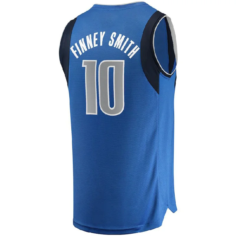 D.Mavericks #10 Dorian Finney-Smith Fanatics Branded Fast Break Replica Jersey Icon Edition Blue Stitched American Basketball Jersey-NFC Official Team Jerseys Online -