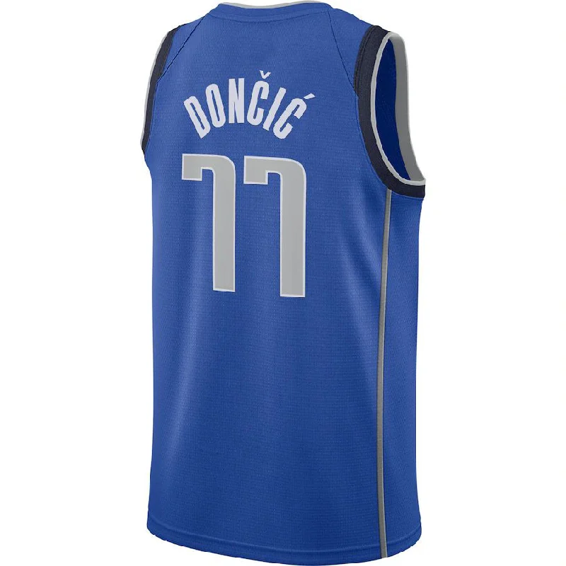 D.Mavericks #77 Luka Doncic 2020-21 Swingman Jersey Blue Icon Edition Stitched American Basketball Jersey-NFC Football Jersey for Sale Near Me -