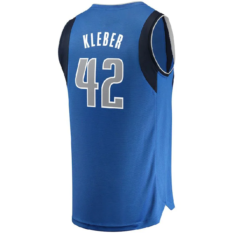 D.Mavericks #42 Maxi Kleber Fanatics Branded Fast Break Replica Team Color Player Jersey Royal Icon Edition Stitched American Basketball Jersey-NFC Team Logo Jersey -