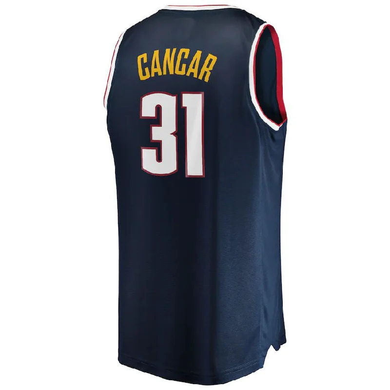 D.Nuggets #31 Vlatko Cancar Fanatics Branded Fast Break Replica Jersey Icon Edition Navy Stitched American Basketball Jersey-NFC Team Jersey Free Shipping -