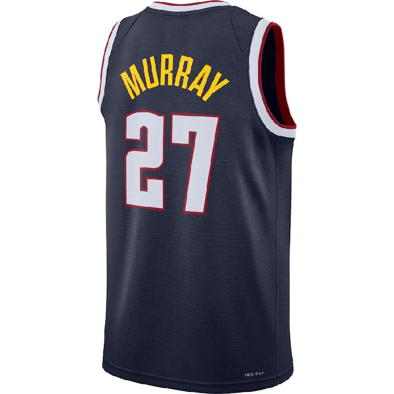 D.Nuggets #27 Jamal Murray 2021-22 Diamond Swingman Jersey Icon Edition Navy Stitched American Basketball Jersey-NFC NFC Team Replica Jersey -