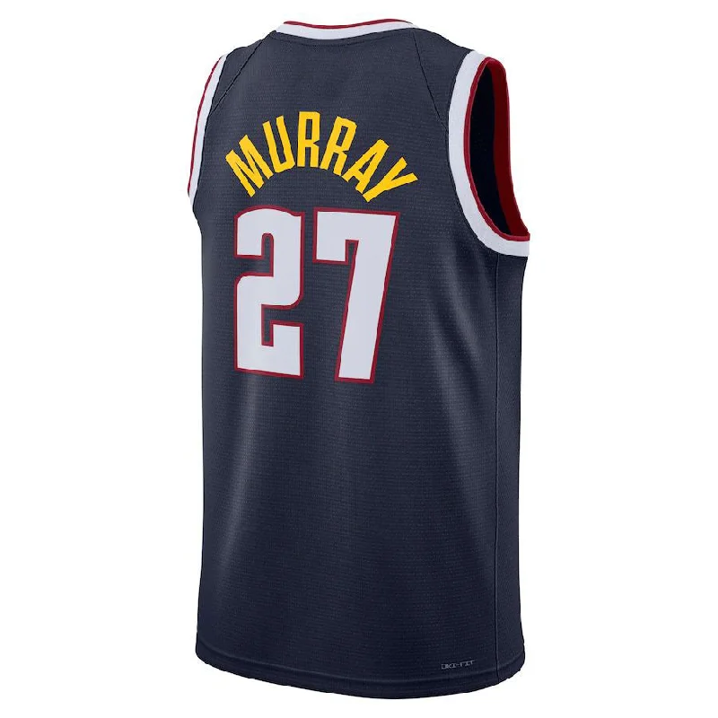 D.Nuggets #27 Jamal Murray Unisex 2022-23 Swingman Jersey Icon Edition Navy Stitched American Basketball Jersey-NFC Football Jersey for Sale -