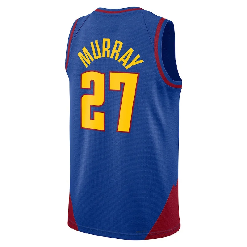 D.Nuggets #27 Jamal Murray Jordan Brand 2022-23 Statement Edition Swingman Jersey Blue Stitched American Basketball Jersey-NFC Football Jersey for Women -