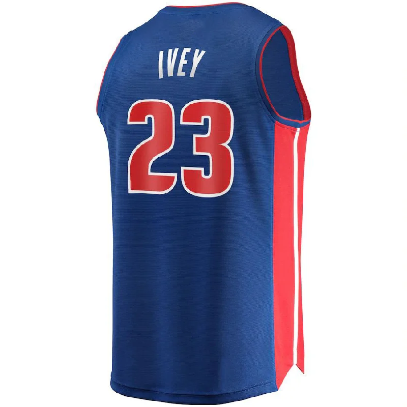 D.Pistons #23 Jaden Ivey Fanatics Branded 2022 Draft First Round Pick Fast Break Replica Player Jersey Icon Edition Blue Stitched American Basketball Jersey-NFC Official NFL Jersey -