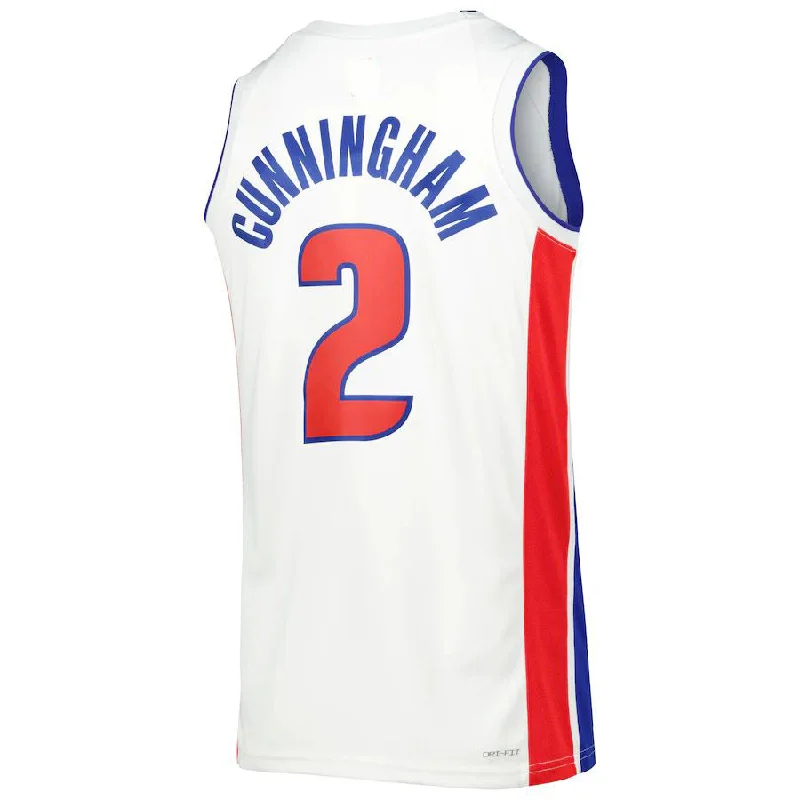 D.Pistons #2 Cade Cunningham Unisex 2022-23 Swingman Jersey White Association Edition Stitched American Basketball Jersey-NFC Official Football Jersey -