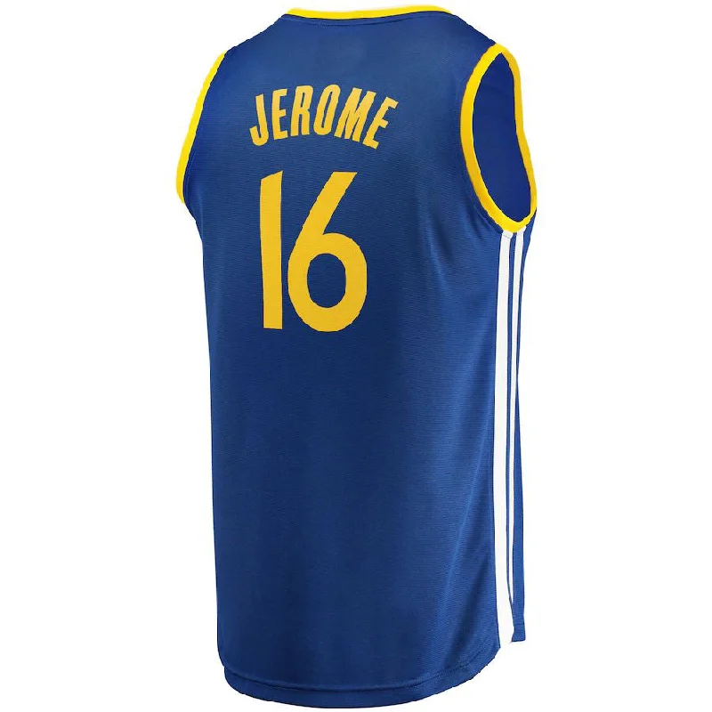 G.State Warriors #16 Ty Jerome Fanatics Branded 2022-23 Fast Break Replica Player Jersey Icon Blue Stitched American Basketball Jersey-NFC Football Jersey for Youth -