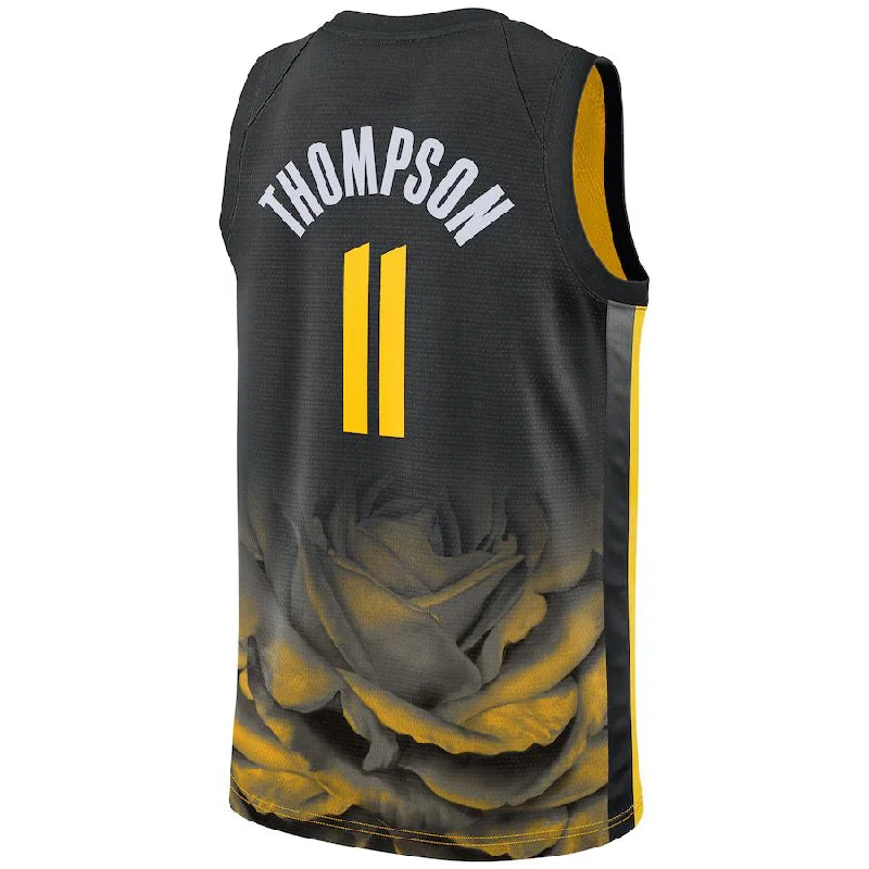 G.State Warriors #11 Klay Thompson Unisex 2022-23 Swingman Jersey City Edition Black Stitched American Basketball Jersey-NFC Carolina Panthers Jersey -