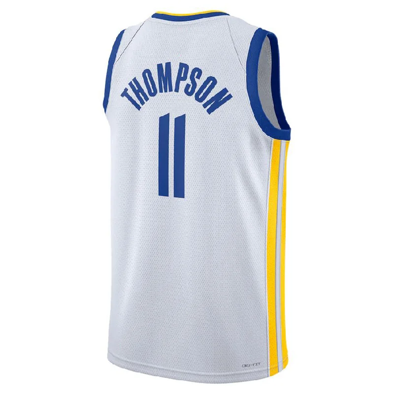 G.State Warriors #11 Klay Thompson Unisex 2022-23 Swingman Jersey Association Edition  White Stitched American Basketball Jersey-NFC NFC West Division Jersey -