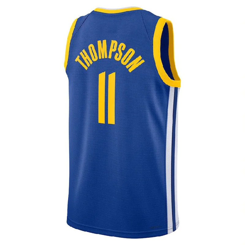 G.State Warriors #11 Klay Thompson Unisex 2022-23 Swingman Jersey Icon Edition Royal Stitched American Basketball Jersey-NFC Jerseys with Team Color -