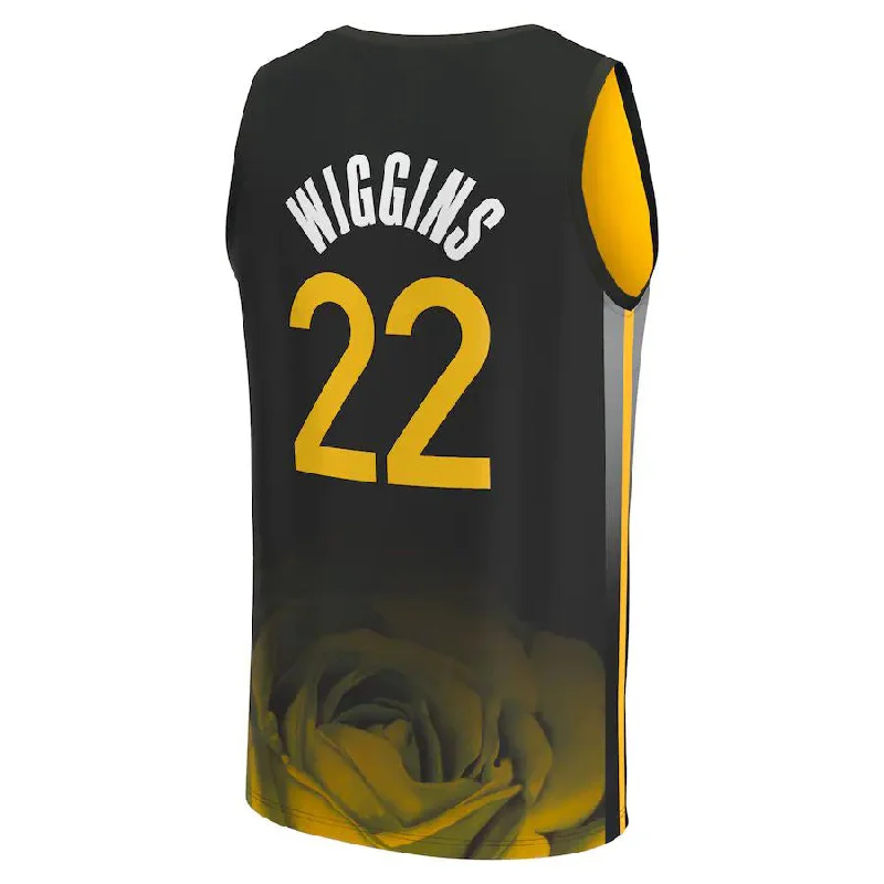 G.State Warriors #22 Andrew Wiggins Fanatics Branded 2022-23 Fastbreak Jersey City Edition Black Stitched American Basketball Jersey-NFC Youth Football Jersey -