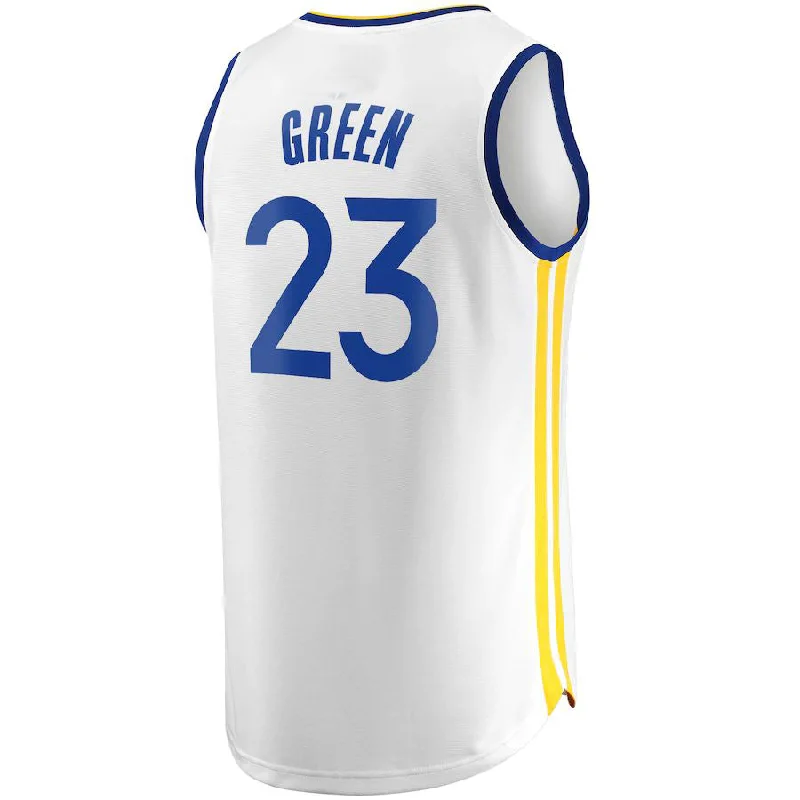 G.State Warriors #23 Draymond Green Fanatics Branded Fast Break Replica Player Jersey White Association Edition Stitched American Basketball Jersey-NFC Football Jersey Sale Online -