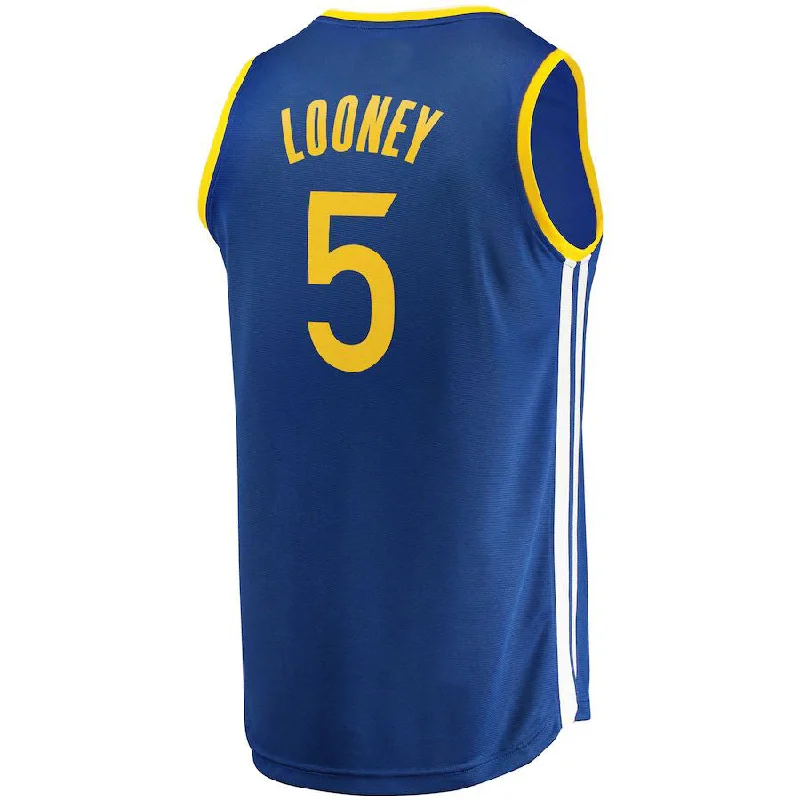 G.State Warriors #5 Kevon Looney Fanatics Branded 2022-23 Fast Break Replica Player Jersey Icon Blue Stitched American Basketball Jersey-NFC Team Football Jersey -