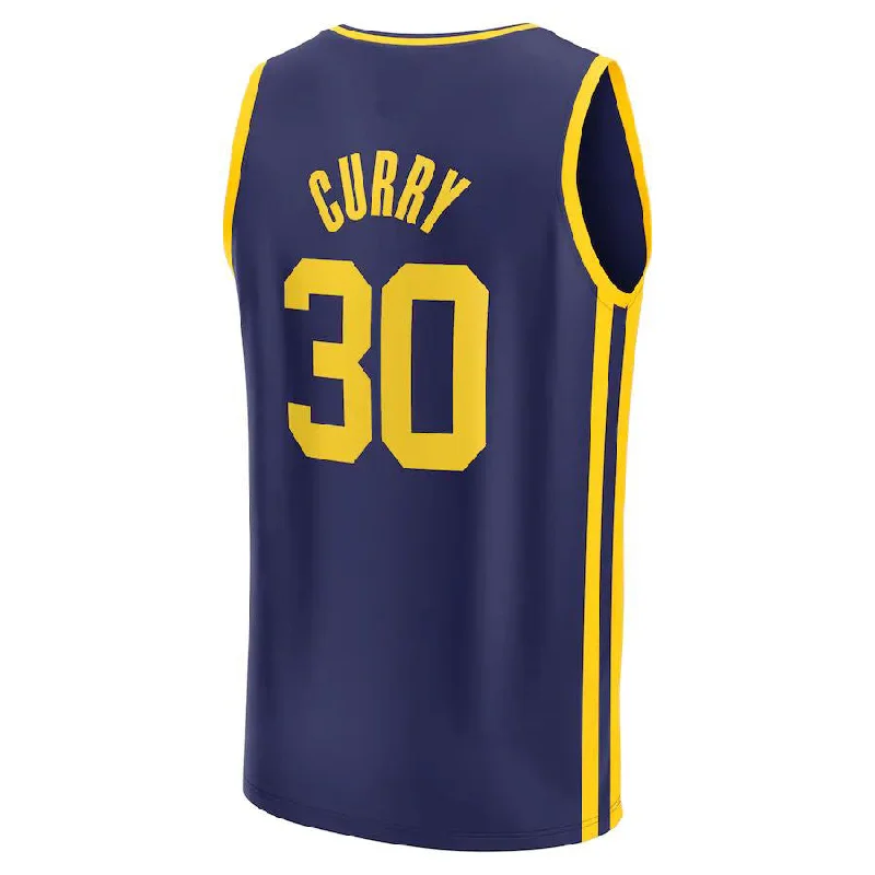 G.State Warriors #30 Stephen Curry Fanatics Branded 2022-23 Fast Break Replica Player Jersey Statement Edition Navy Stitched American Basketball Jersey-NFC Cowboys Fan Jersey -