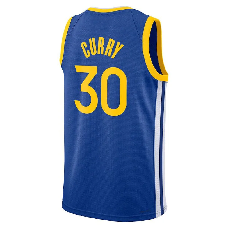 G.State Warriors #30 Stephen Curry Unisex 2022-23 Swingman Jersey Icon Edition Royal Stitched American Basketball Jersey-NFC Team Jersey with Team Logo -